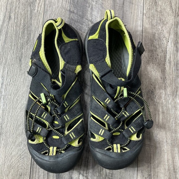 Keen Newport h2 Hiking Black Neon Green Water Hiking Outdoor Sandals Mens Size 6 - Picture 6 of 6